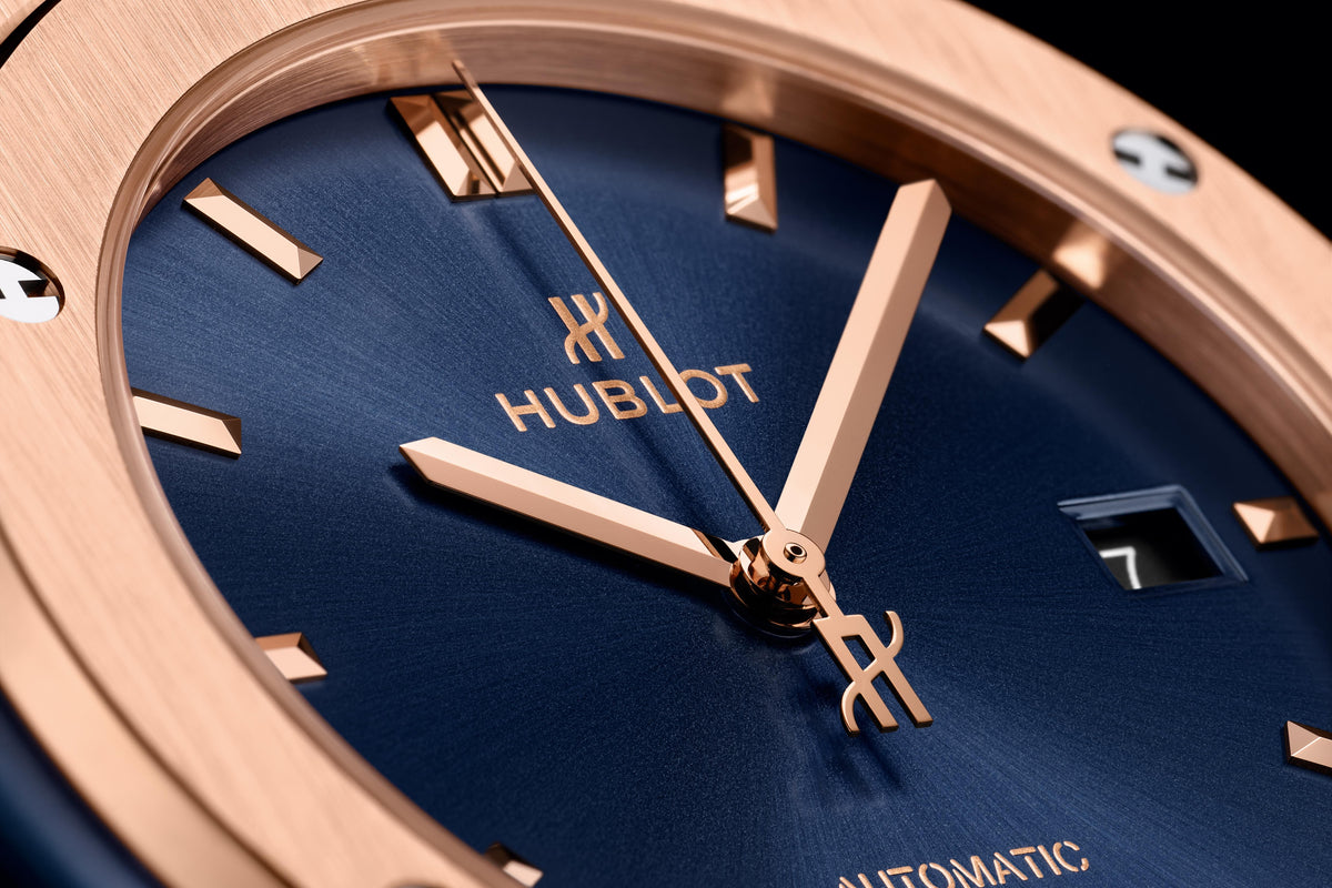 Hublot Classic Fusion Titan Gold Blau
