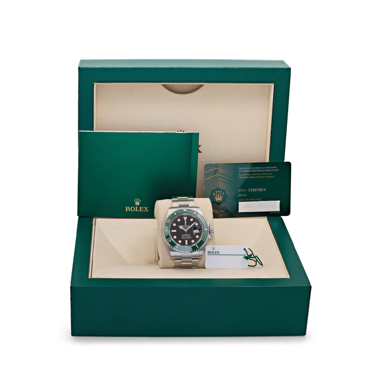 Rolex Submariner Date 126610LV 'Starbucks MK1' Edelstahl Schwarzes Zifferblatt (2023)