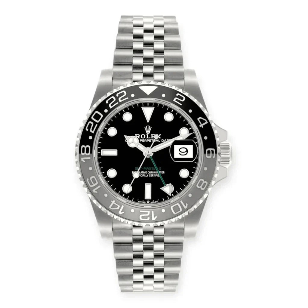 Rolex GMT-Master II 3285 V3 – 126710GRNR „Bruce Wayne“ Edelstahl Schwarzes Zifferblatt Jubilee