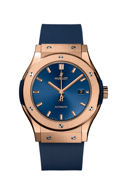Hublot Classic Fusion Titan Gold Blau