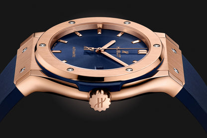 Hublot Classic Fusion Titan Gold Blau