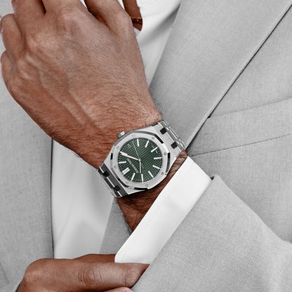Audemars Piguet Royal Oak 3285 V3 – 15510ST.OO.1320ST.09 Edelstahl Grünes Zifferblatt (2025)