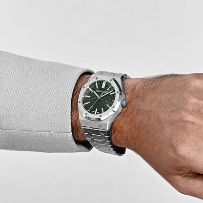 Audemars Piguet Royal Oak 3285 V3 – 15510ST.OO.1320ST.09 Edelstahl Grünes Zifferblatt (2025)