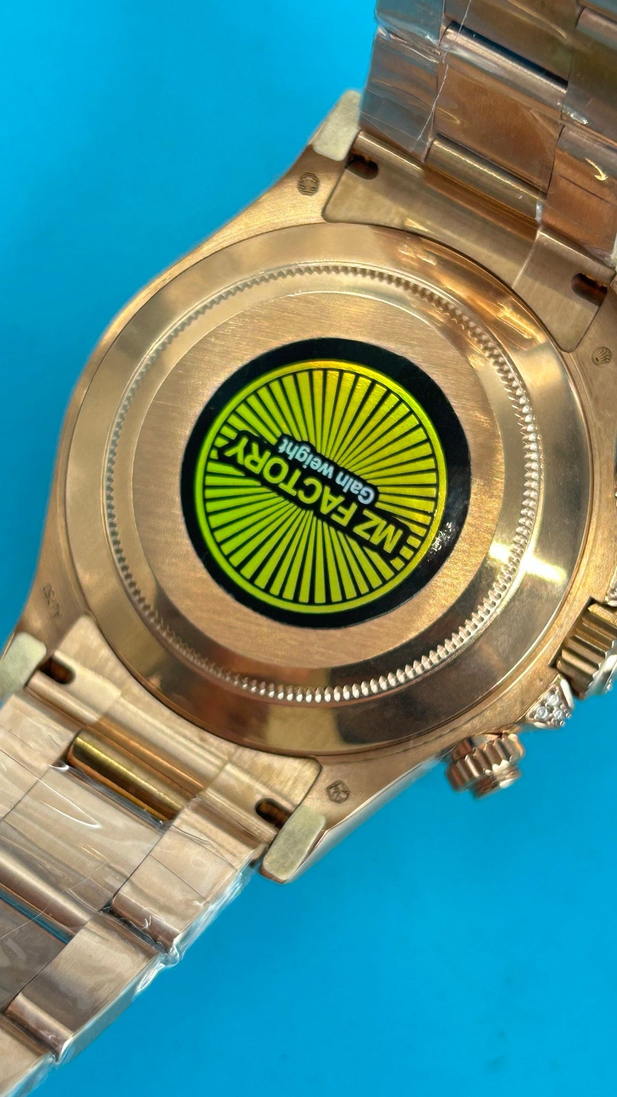 Rolex Daytona „Rainbow“ MZ SUPER CLONE Roségold Schwarzes Zifferblatt Saphirlünette