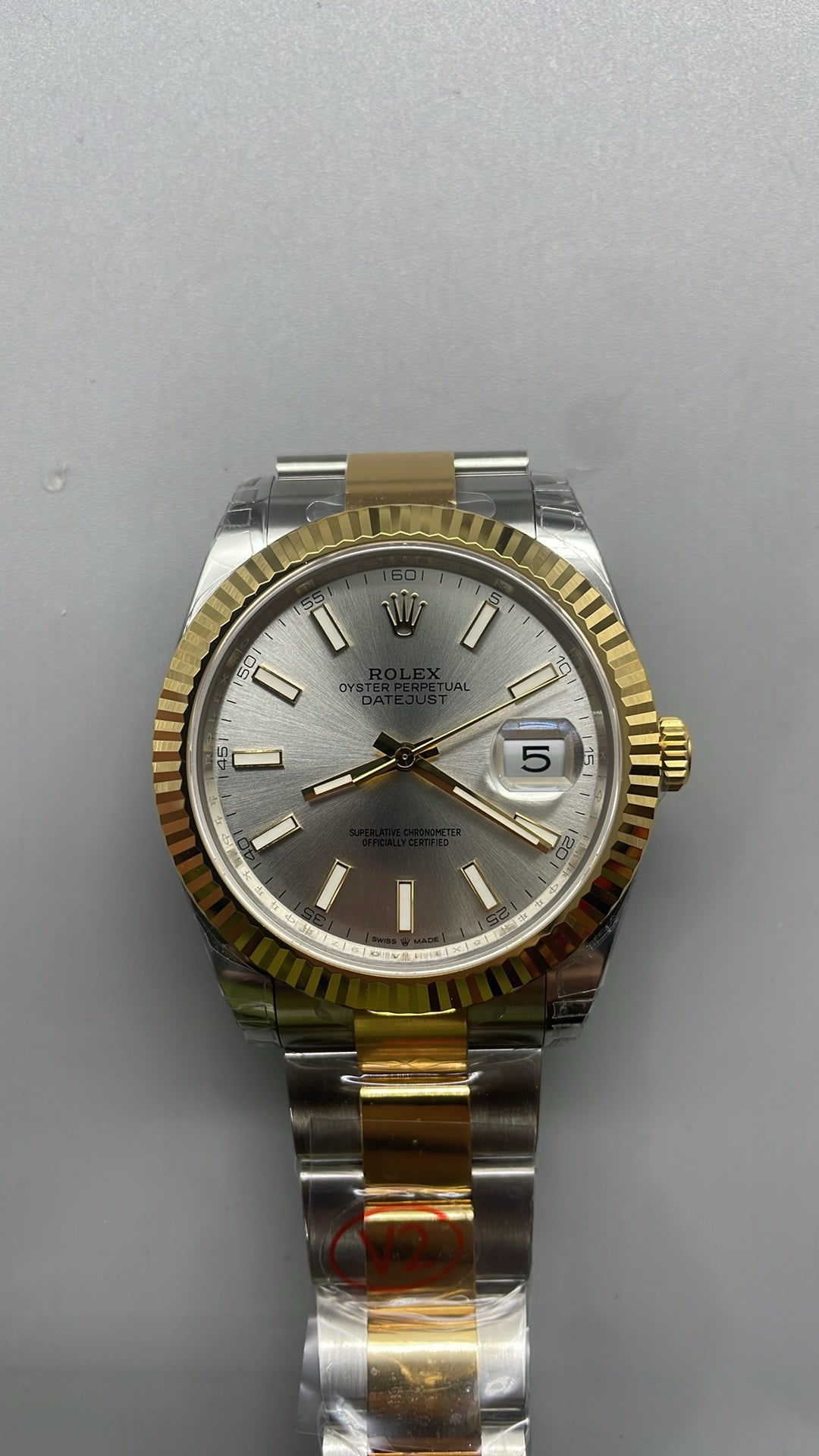 Rolex Datejust – Silver Dial VSF SUPER CLONE – 126333 – Fluted Bezel – Oyster Bracelet 41 MM