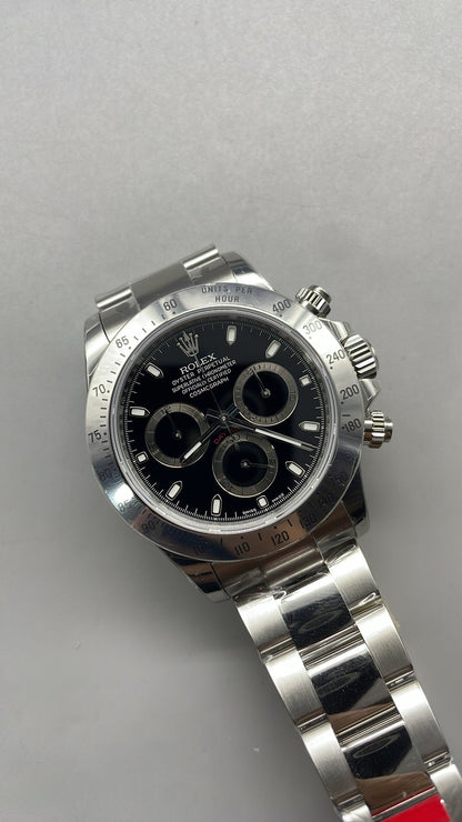 Rolex Cosmograph Daytona – Black Dial VSF SUPER CLONE – 126520 – Oyster Bracelet 40 MM