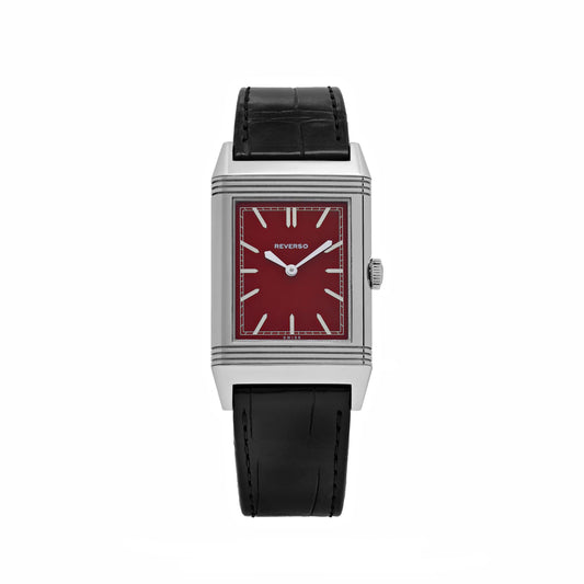 Jaeger-LeCoultre Reverso 278856J Edelstahl rotes Zifferblatt Sonderedition „1931 Rouge“