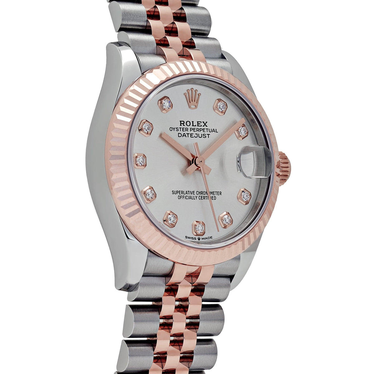 Rolex Datejust 31 278271 „Damen“ Edelstahl Roségold Silber Diamant Zifferblatt (2024)