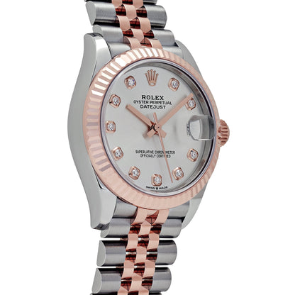 Rolex Datejust 31 278271 „Damen“ Edelstahl Roségold Silber Diamant Zifferblatt (2024)