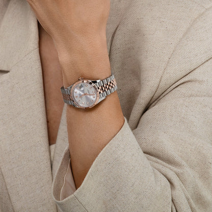 Rolex Datejust 31 278271 „Damen“ Edelstahl Roségold Silber Diamant Zifferblatt (2024)