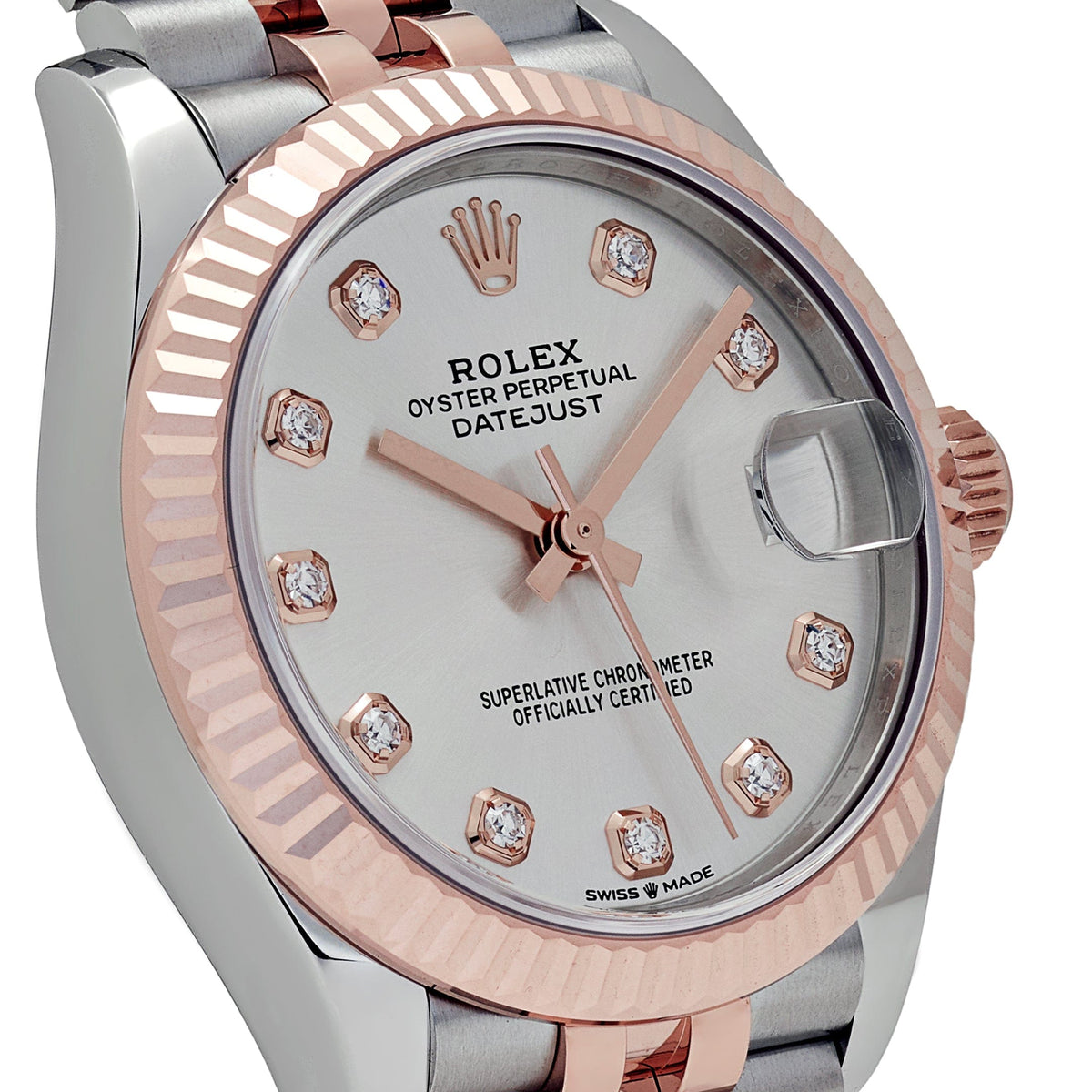 Rolex Datejust 31 278271 „Damen“ Edelstahl Roségold Silber Diamant Zifferblatt (2024)