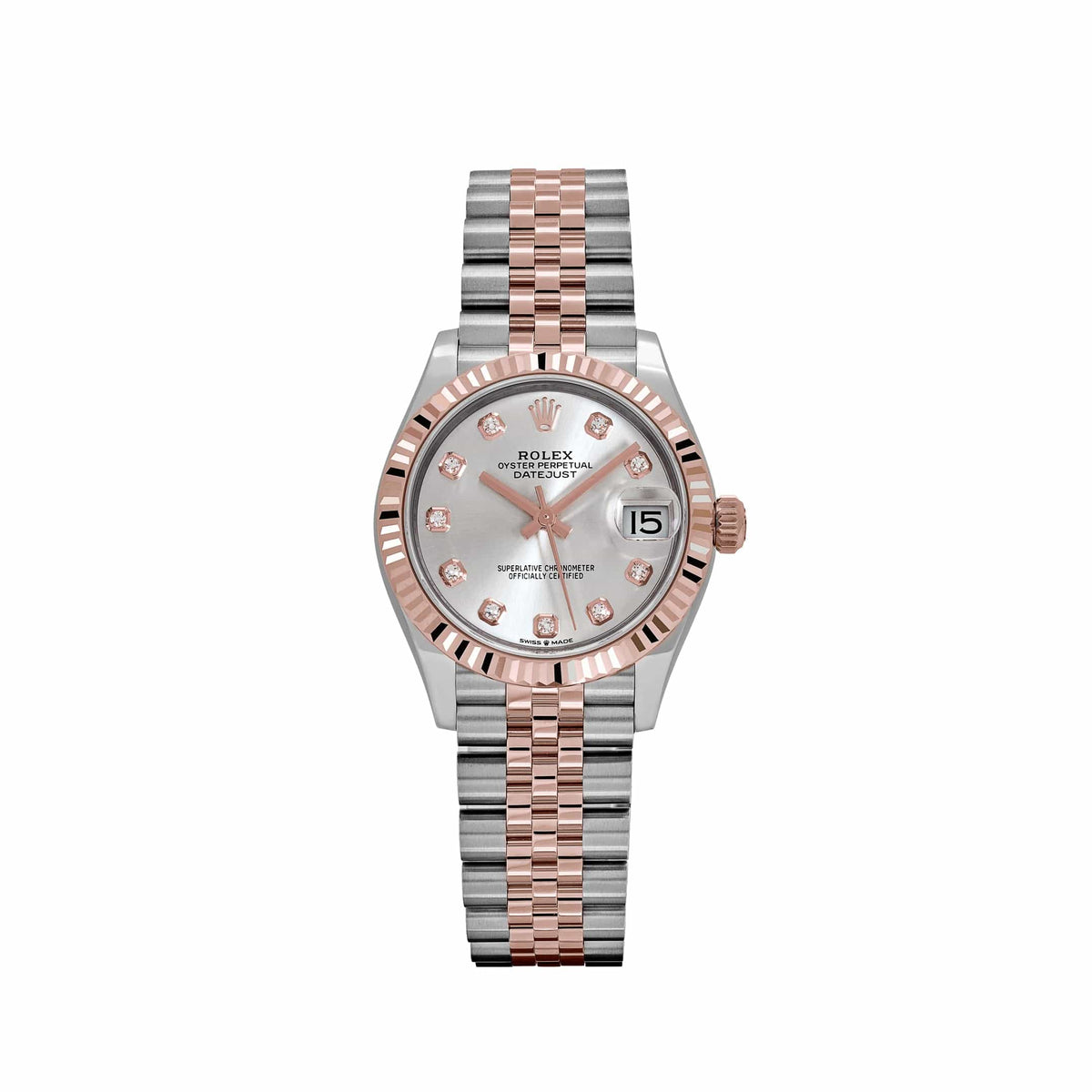 Rolex Datejust 31 278271 „Damen“ Edelstahl Roségold Silber Diamant Zifferblatt (2024)