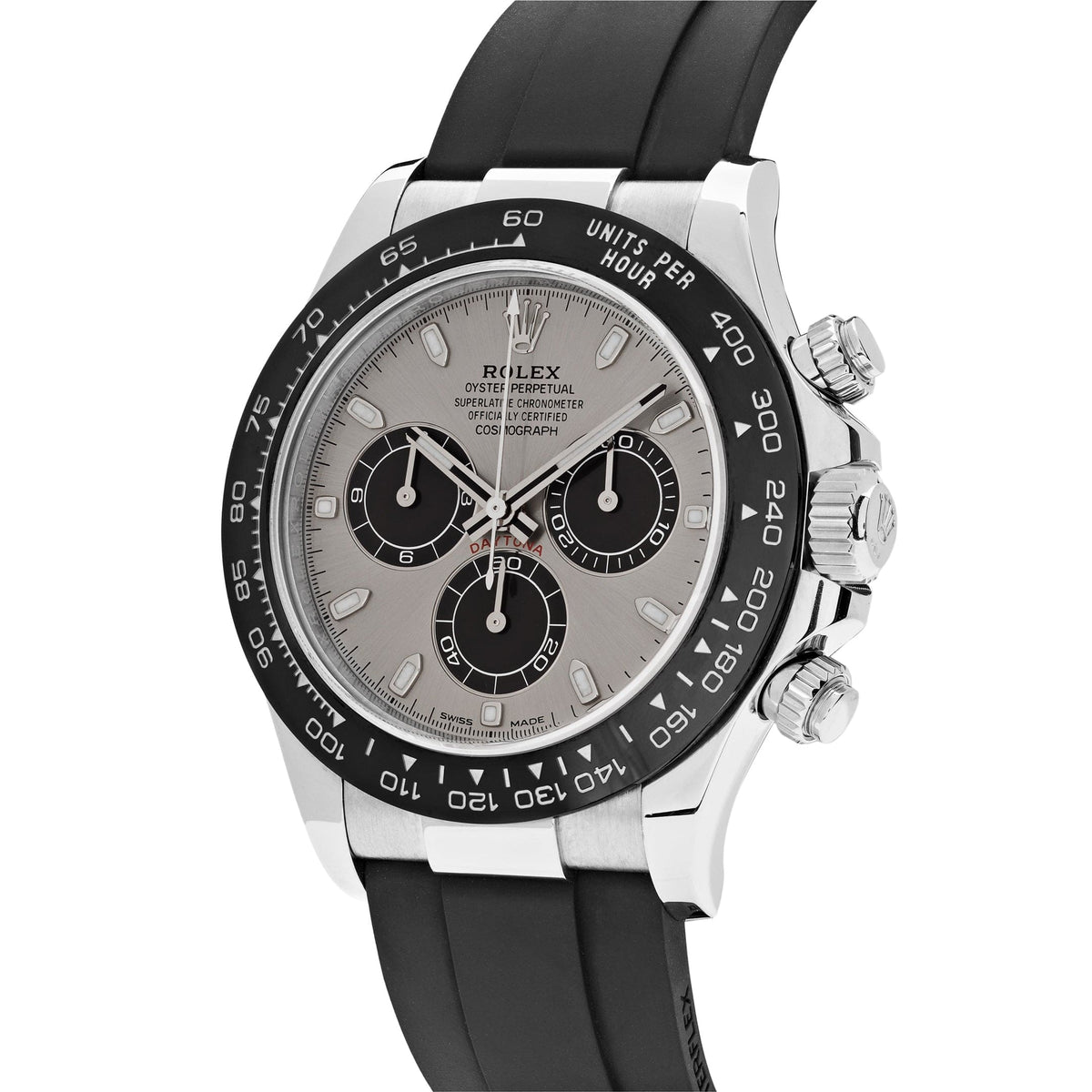 Rolex Daytona 116519LN 'Ghost' Or Blanc Acier et Cadran Noir Vif