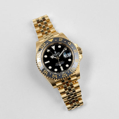 Rolex GMT-Master II 3285 V3 – 126718GRNR Gelbgold Schwarzes Zifferblatt Jubilee (2023)