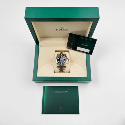 Rolex GMT-Master II 3285 V3 – 126718GRNR Gelbgold Schwarzes Zifferblatt Jubilee (2023)