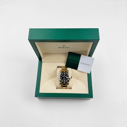 Rolex Submariner Date 116618LN Yellow Gold Black Dial 40 MM